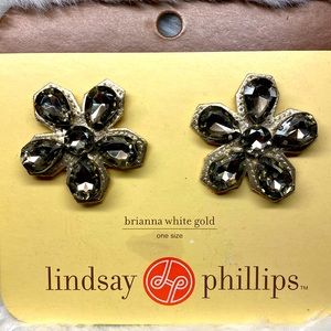 Lindsay Phillips Brianna White Gold Shoe Snaps New